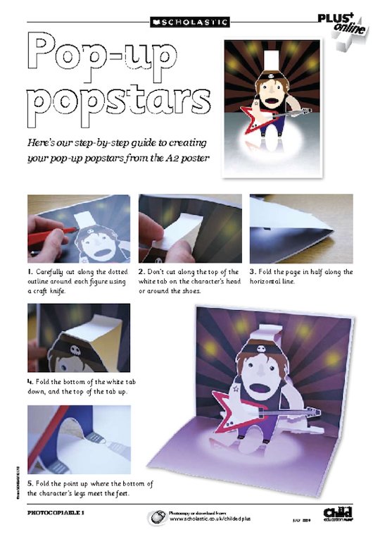 Bopping popstars instructions