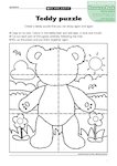Teddy puzzle (1 page)