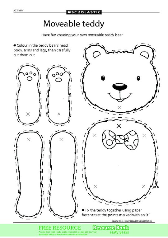 Moveable teddy