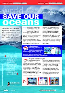 Save our oceans – creative topic