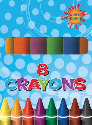 FREE pack of 8 crayons