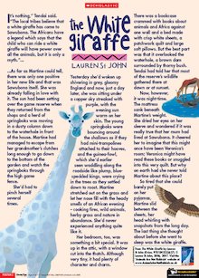 ‘The White Giraffe’ – African story by Lauren St John (cream background)