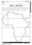 Blank map of Africa (1 page)