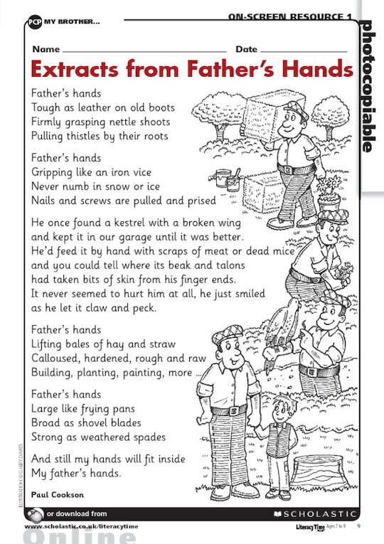 'Father's Hands' poem