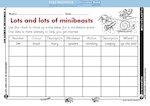 Lots and lots of minibeasts (1 page)