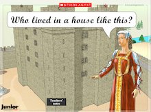 Tour of a medieval castle – interactive resource
