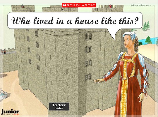 Tour of a medieval castle - interactive resource