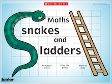 Snakes and ladders – maths game