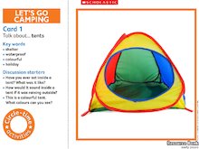 ‘Let’s go camping’ circle-time cards