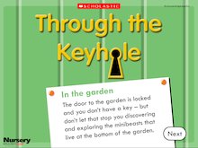 Through the keyhole: In the garden