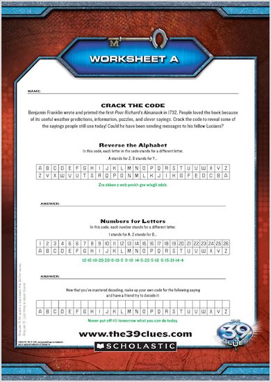 39 Clues Crack the Code