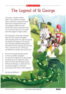 ‘The Legend of St George’ poem