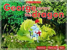 George sprays the dragon interactive game