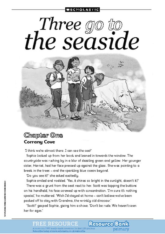 Three go to the seaside - story