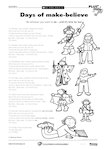 Imaginary worlds: Days of make-believe - rhyme (1 page)