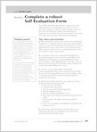 Complete a robust school evaluation form (1 page)
