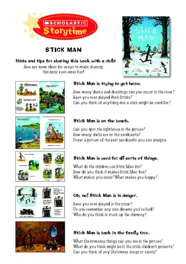 Stick Man - Teaching Ideas
