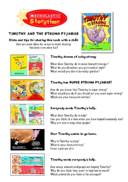 Storytime Notes: Timothy and the Strong Pyjamas