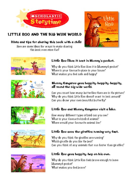 Storytime Notes: Little Roo and the Big Wide World