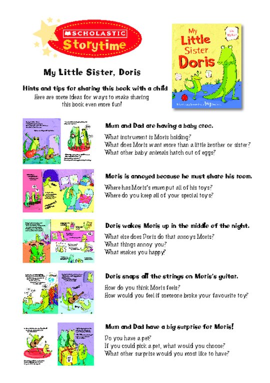 Storytime Notes: My Little Sister, Doris