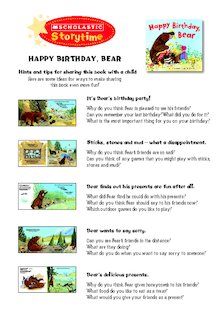 Storytime Notes: Happy Birthday, Bear