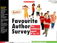 Favourite author survey – interactive resource