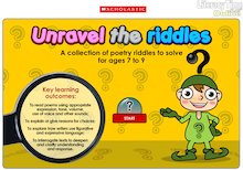Unravel the riddles – interactive resource