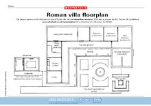 Roman villa floor plan