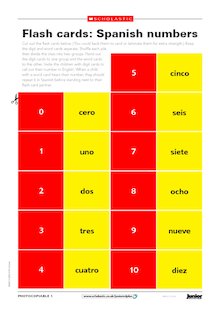 Spanish vocabulary flashcards