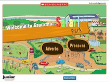 Grammar safari park – adverbs and pronouns interactive