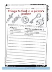 Things to find in a pirate's pocket - poem planning (1 page)