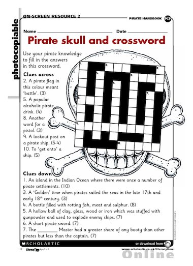 pirate crossword nytimes