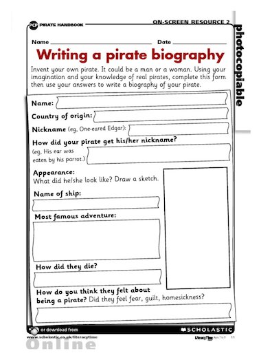 what is an biography ks2