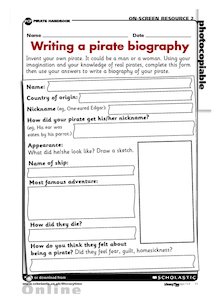 Writing a pirate biography