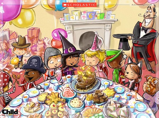 Year 1 poetry - poems on a theme: Birthday party