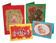Recycled Christmas cards Recycled Christmas cards