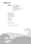 Wake up! - song lyrics and score (4 pages)