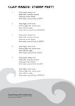 'Clap Hands! Stamp Feet!' - song lyrics and score (3 pages)
