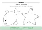 Under the sea – collage materials