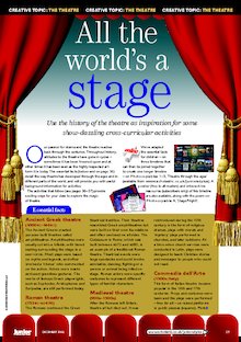 History of theatre – cross-curricular activities
