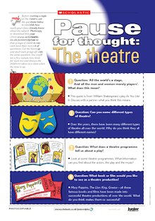 Discussion prompt cards – The theatre