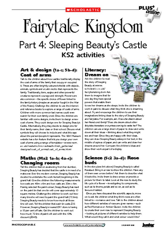 Beauty's Castle: KS2 activities