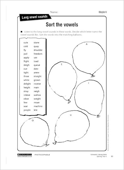 Sort the vowels