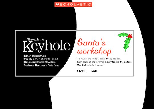 Through the keyhole: Santa's workshop