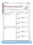 Planning a playscript (1 page)