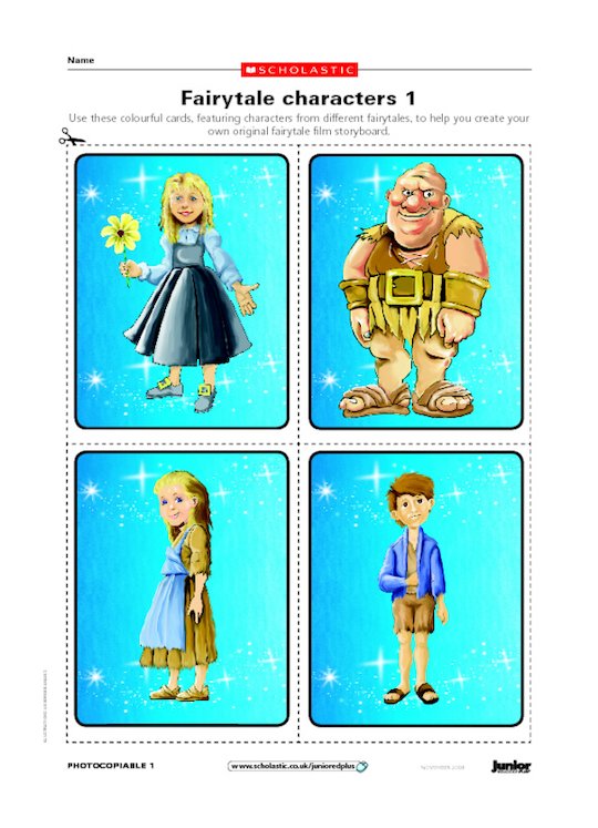 Once upon a time character cards Scholastic Shop