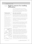 Explore reasons for reading difficulties (1 page)
