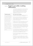 Explore possible reading difficulties (1 page)