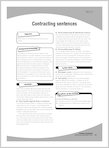 Contracting sentences (1 page)