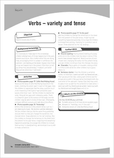 Verbs - variety and tense